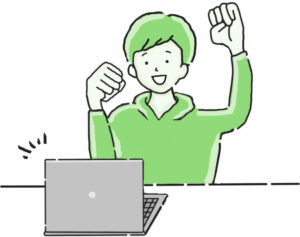 働く幸せを表現する人