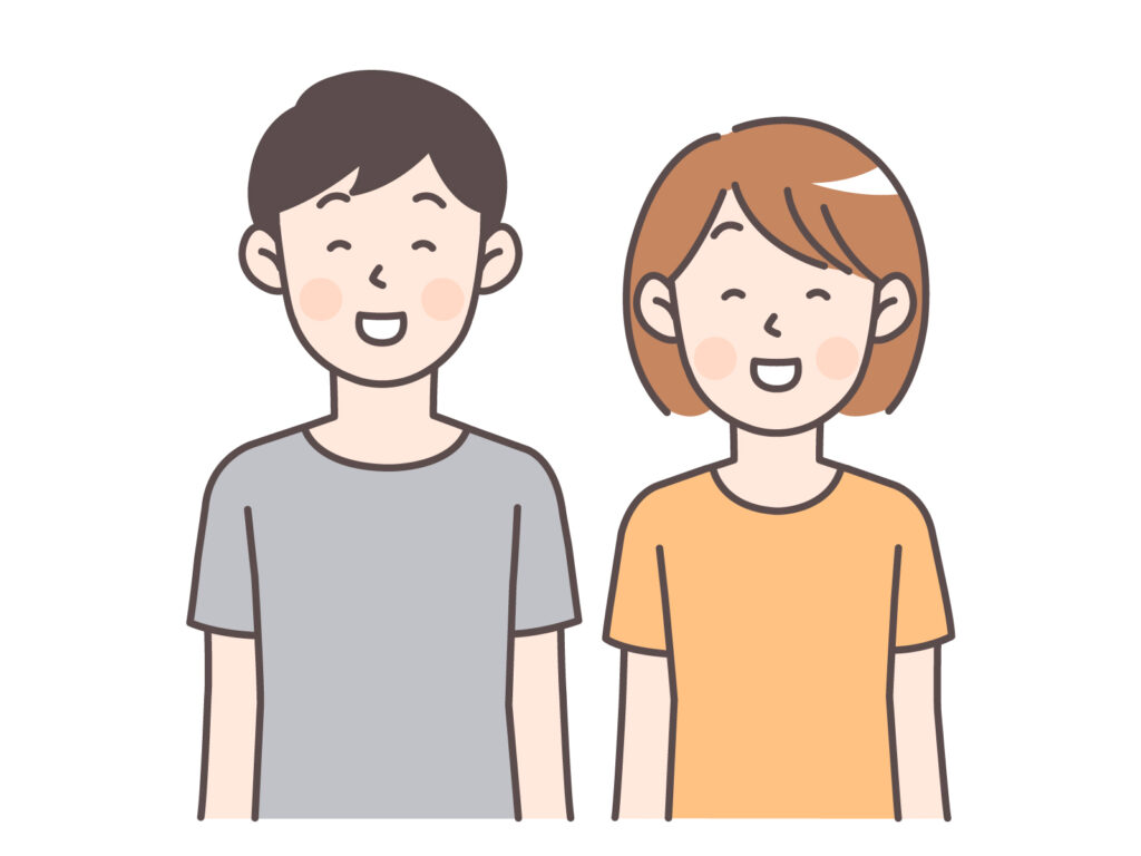 就労継続支援A型 笑顔の男女