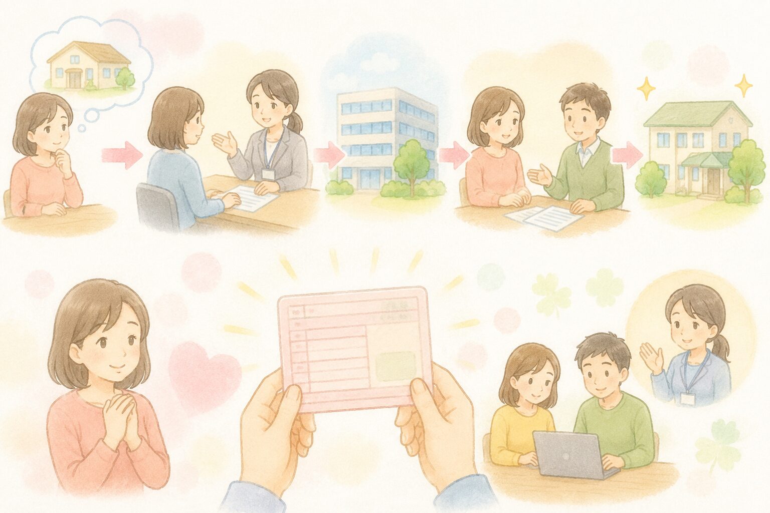 受給者証の手続きをする女性