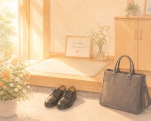 就活の鞄と靴