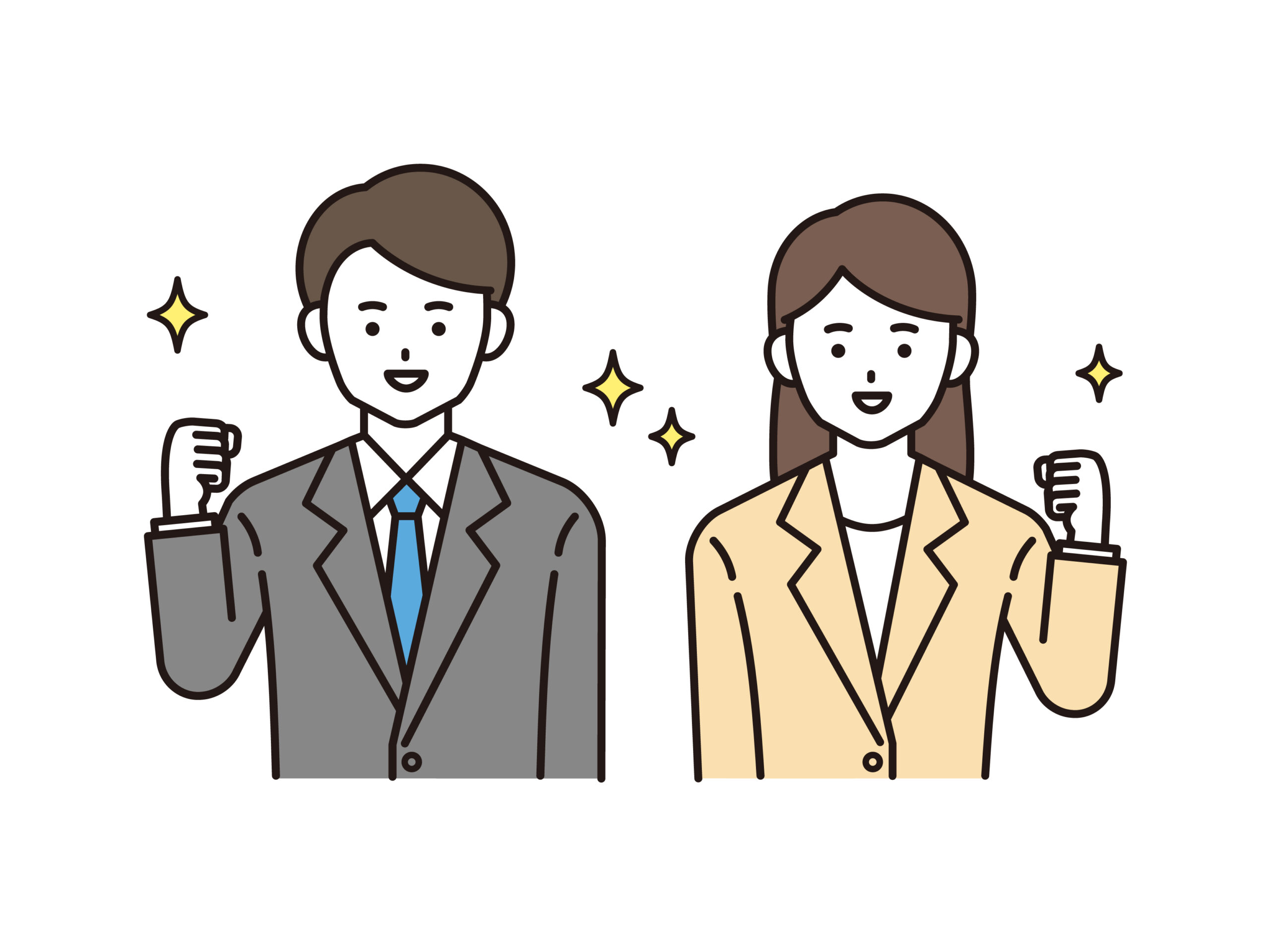 A型事業所 就活する男女
