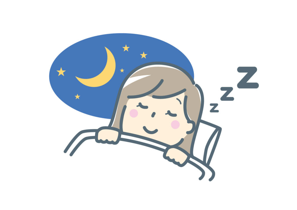 睡眠をとる女性