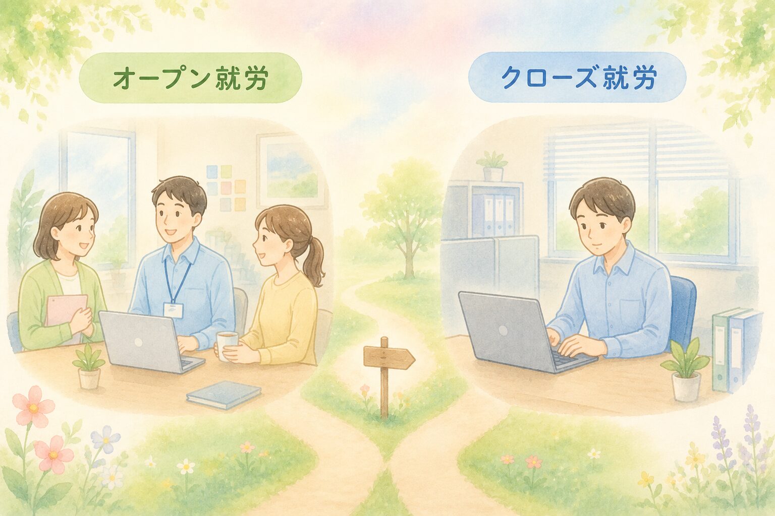 オープン就労とクローズ就労