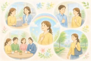 支援員と女性