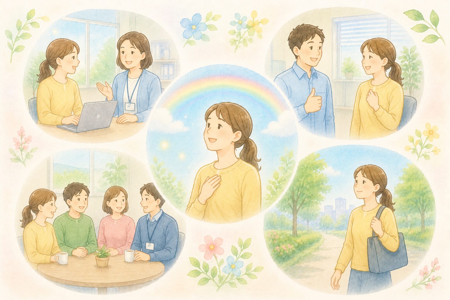 支援員と女性