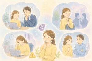 不安になる女性
