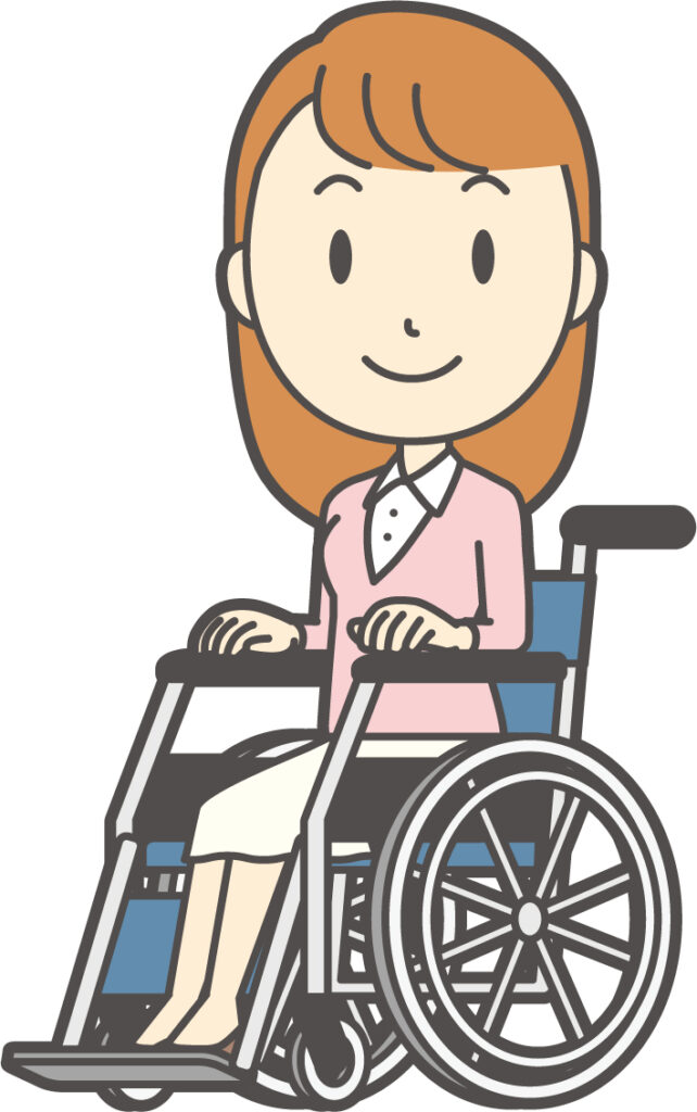車いすの女性