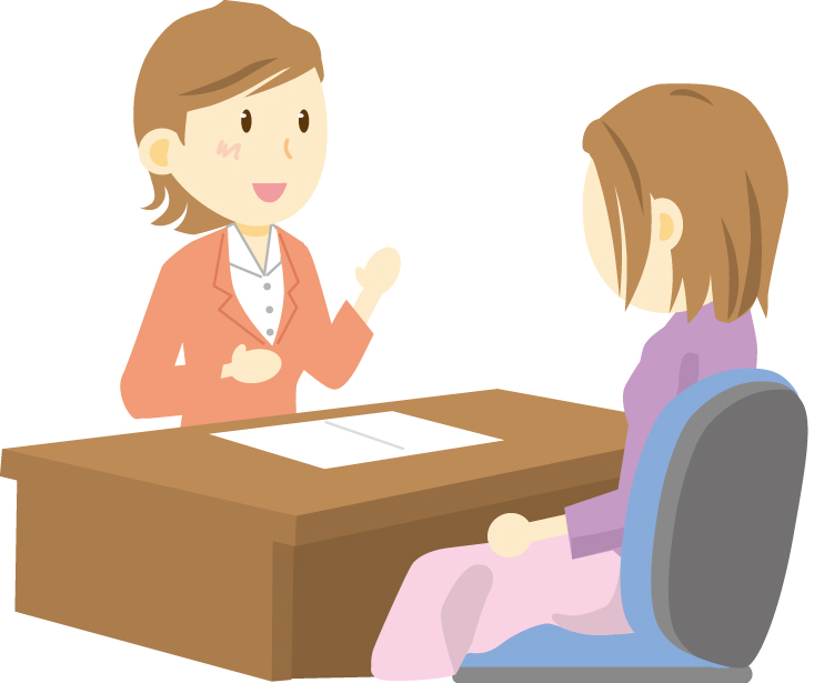 面談を受ける人