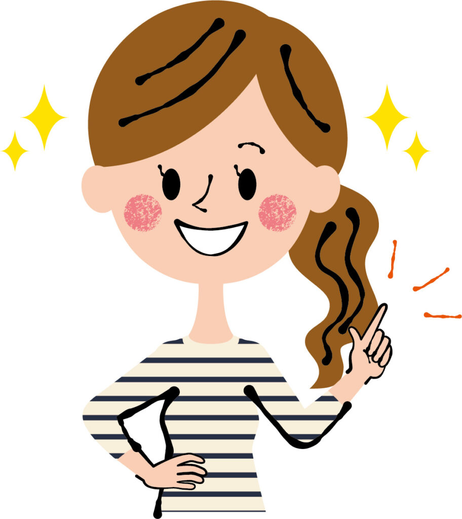 ポイントを伝える女性