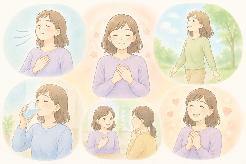 リラックスする女性