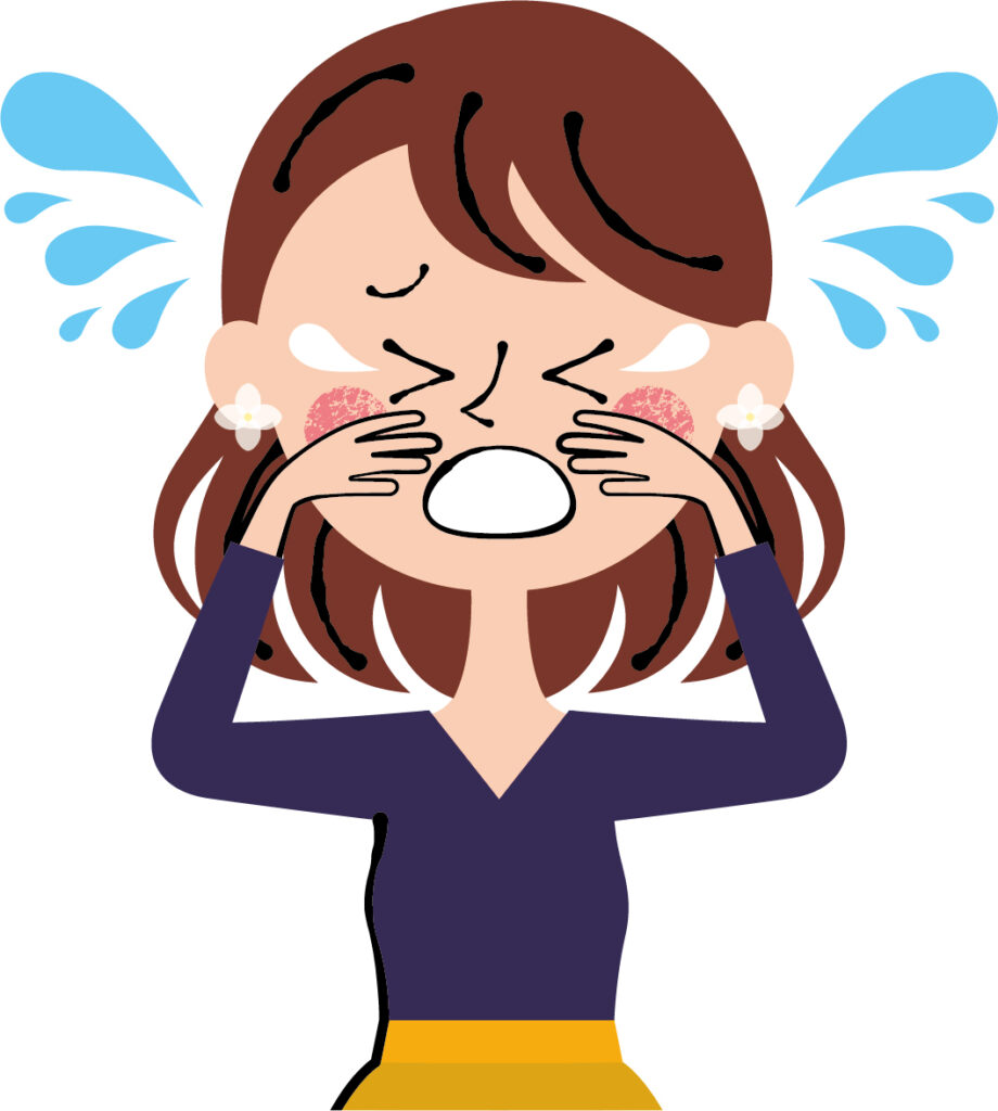 泣く女性