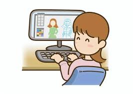 パソコンと女性