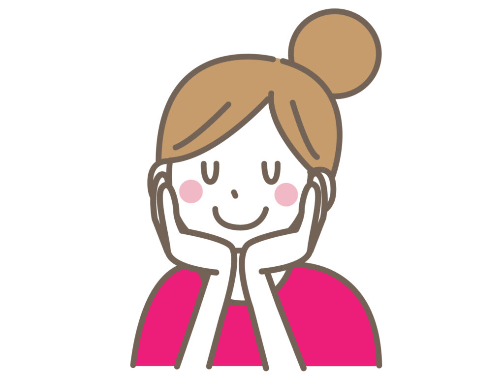 頬杖をつく女性