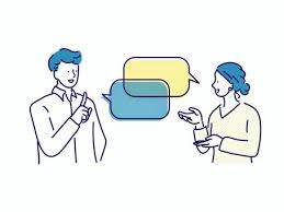 コミュニケーションをとる二人