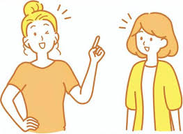 話す2人の女性