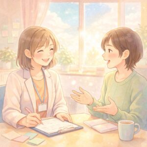 支援員と利用者