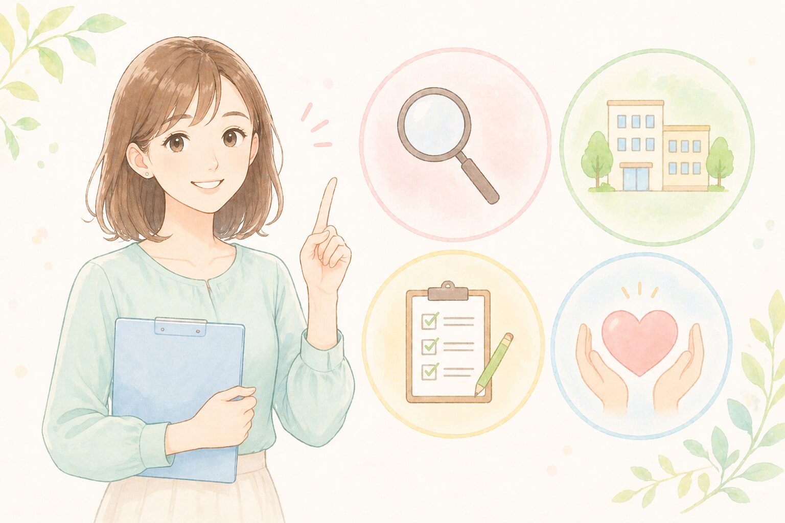 ポイントを伝える女性