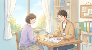 利用者と支援員