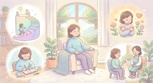 リラックスする女性