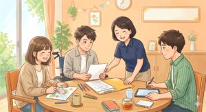 利用者と支援員