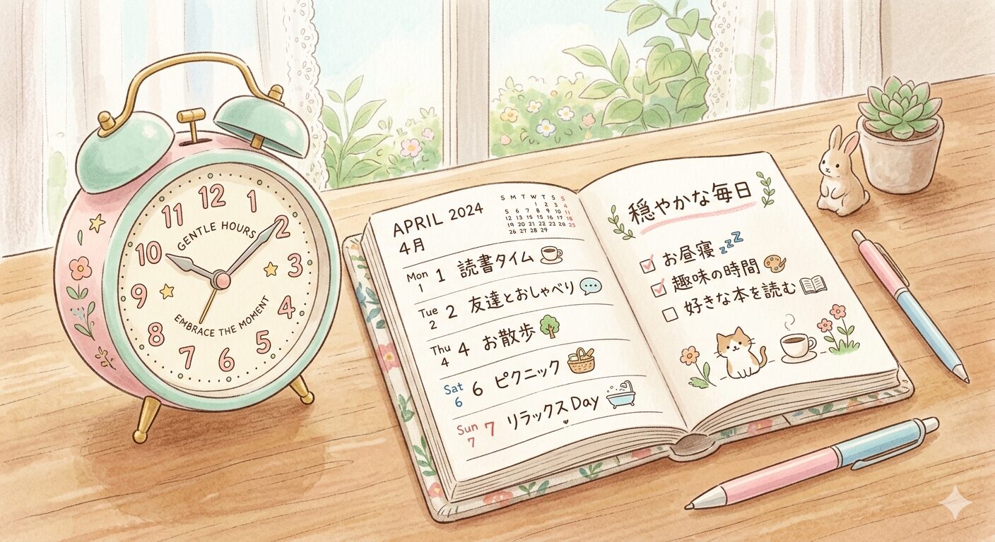 ノートと時計