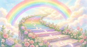 虹と階段