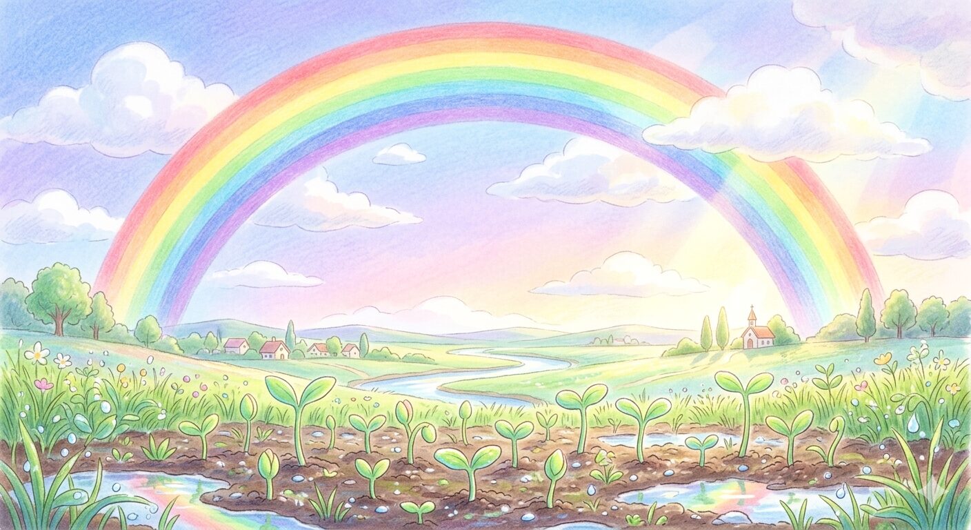 虹と空
