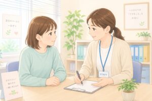 利用者と支援員