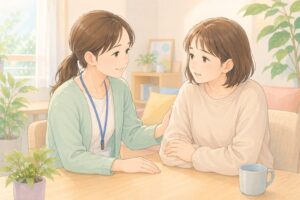 支援員と利用者