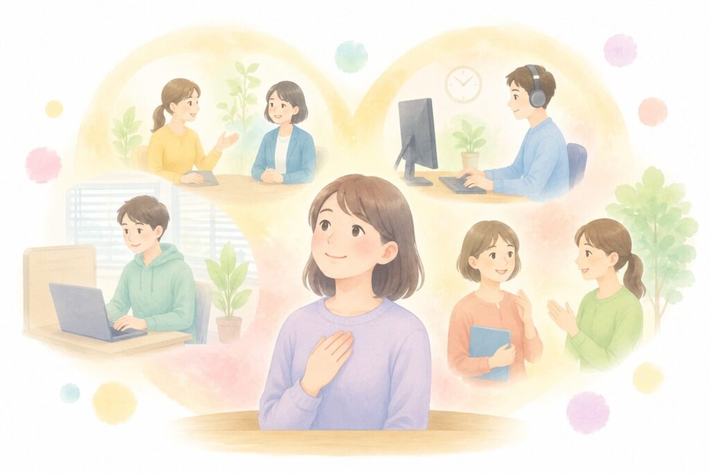 考える女性