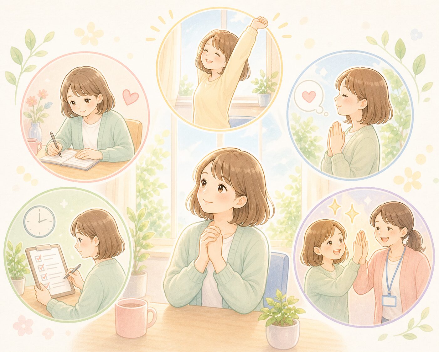 考える女性