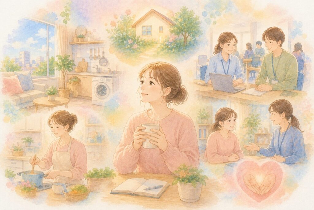 考える女性