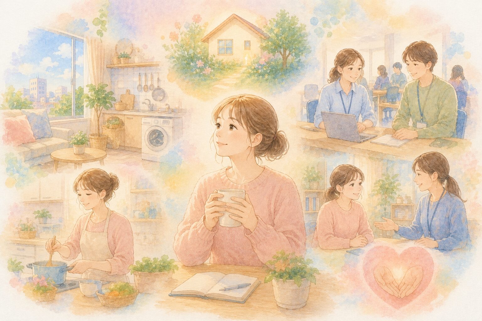 考える女性