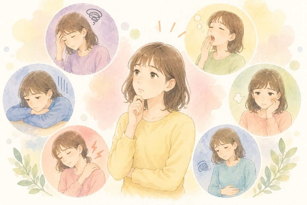 考える女性