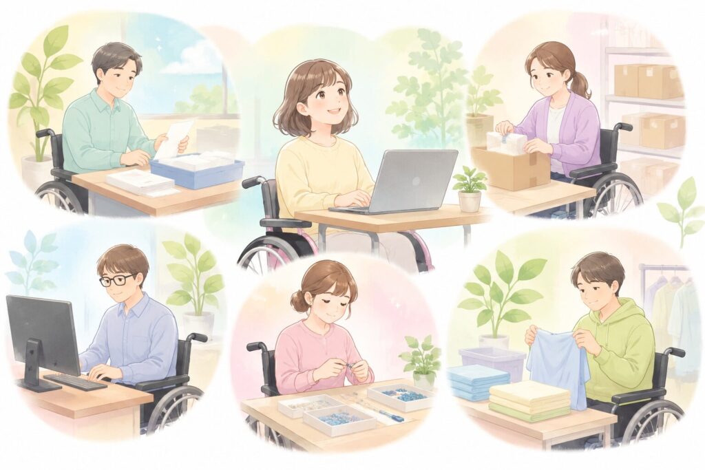車椅子ユーザーの仕事の種類