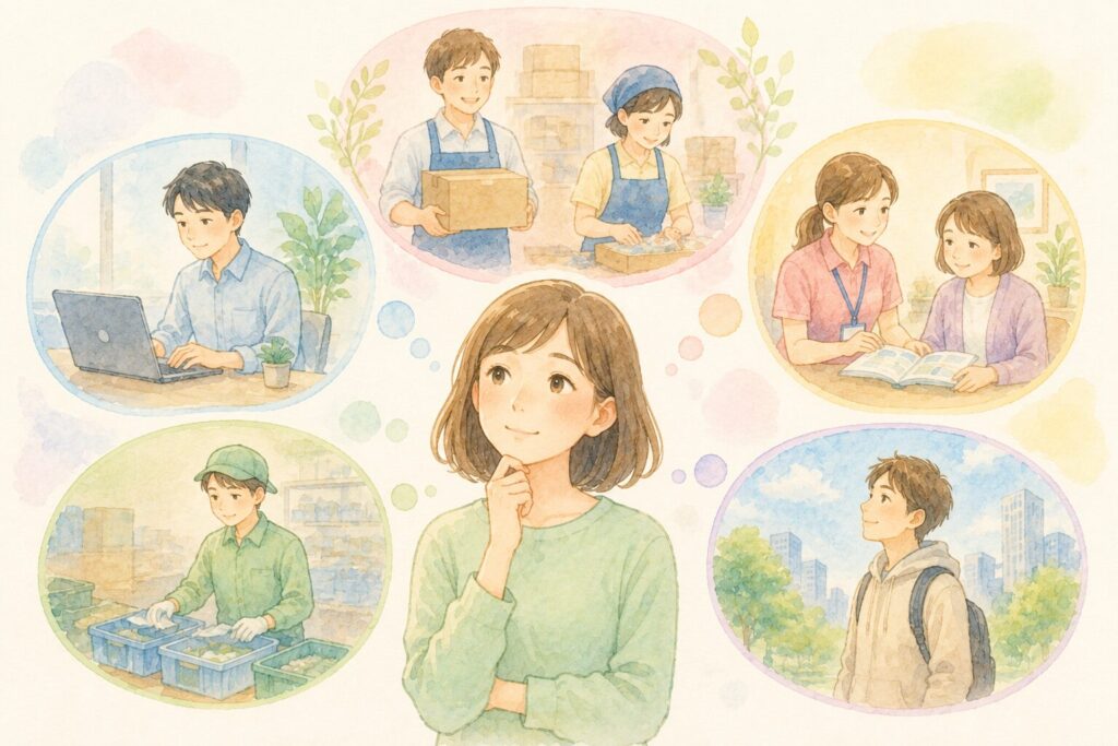 考える女性