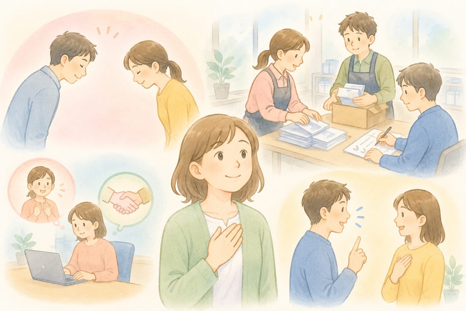 A型事業所の作業風景