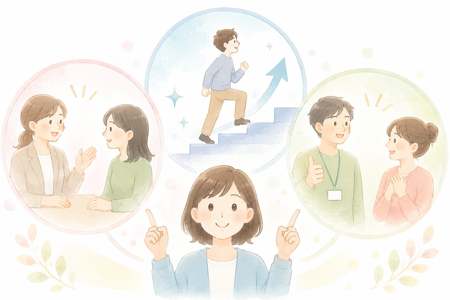 女性と支援員