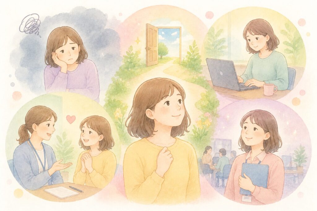 働き方を考える女性