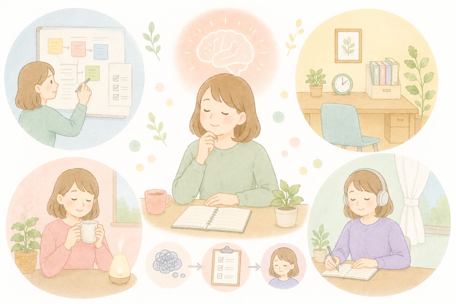 やるべきことを考える女性