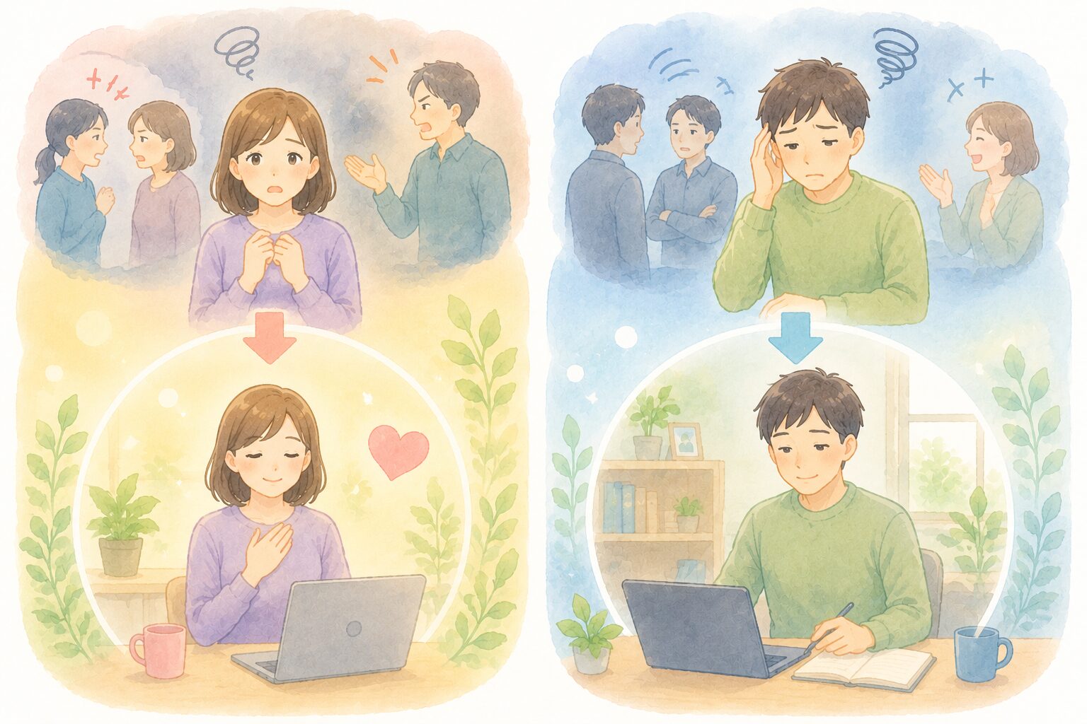 心の変化を感じた男女