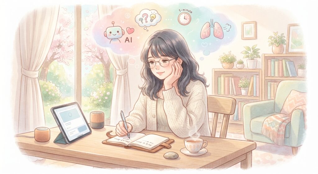 考える女性