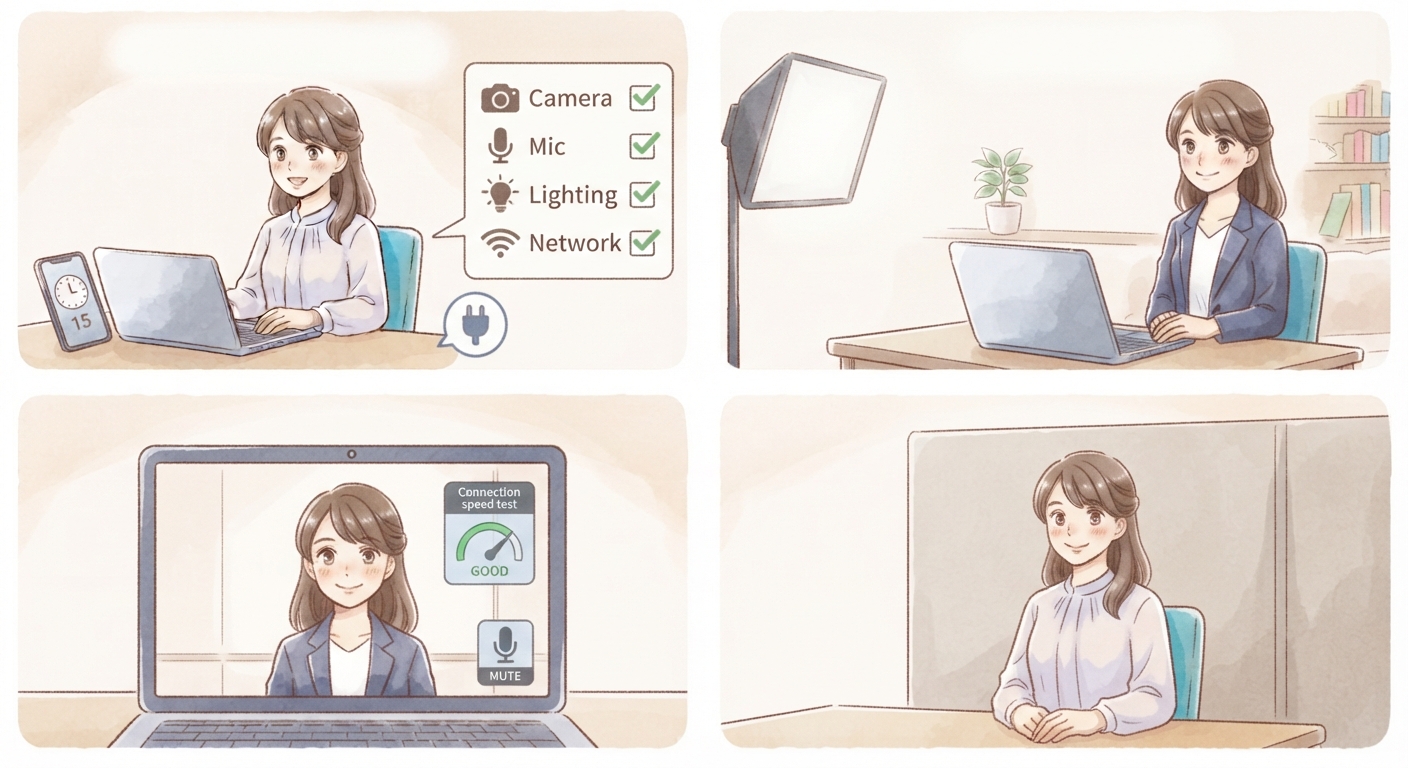 WEB面接の準備と環境づくり